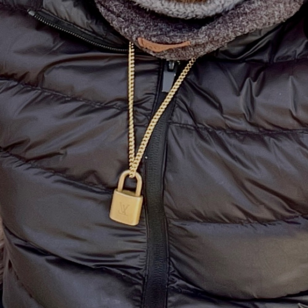 Louis Vuitton Lock 🔒 on Gold Tone Necklace